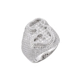 Letter J Size 10 Moissanite Ring